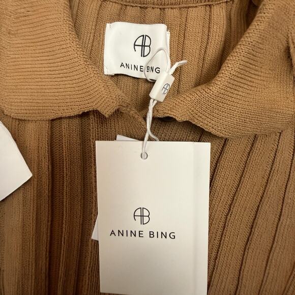 Anine Bing Sweater
Joslyn Ribbed Knit Cardigan
Button Front Brown
NWT Sz M - Picture 5 of 9